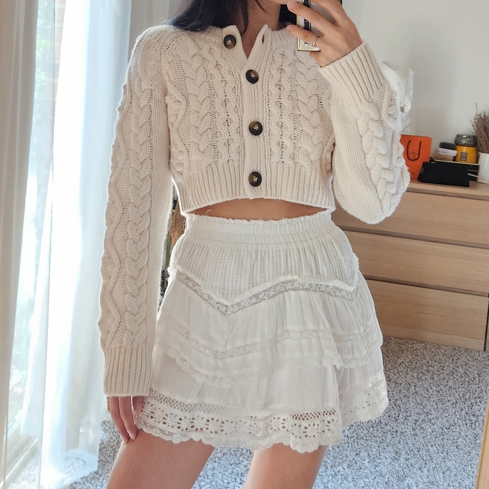 Loulou studio cropped cardigan - Picture 5 of 13
